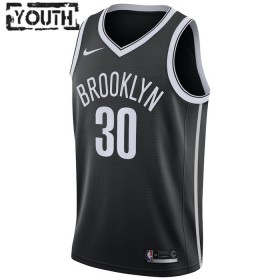 NBA Børn Trøje Brooklyn Nets Seth Curry 30 2022-23 Nike Icon Edition Sort Swingman